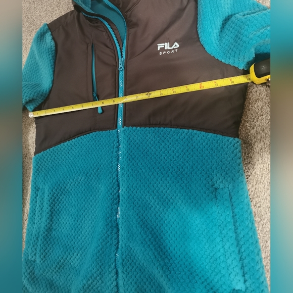 Fila teal zip-up jacket size S - Picture 8 of 9